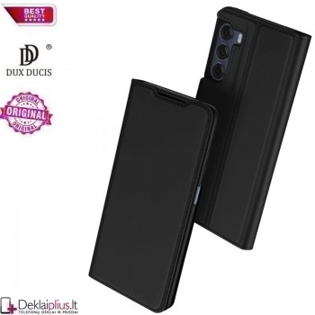 Dux Ducis dirbtinės odos viršelis - juodas (Motorola Moto G200 5G) Dux Ducis dirbtinės odos viršelis - juodas (Motorola Moto G200 5G)